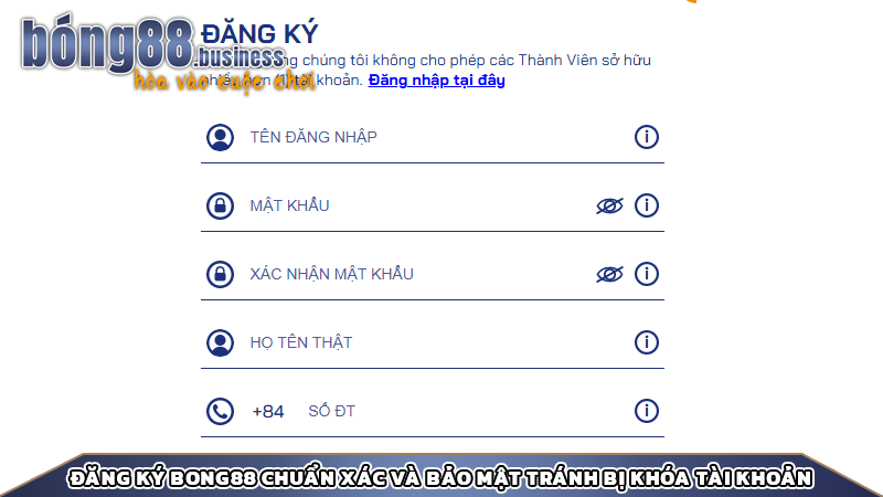 Đăng ký Bong88 chuẩn xác và bảo mật tránh bị khóa tài khoản